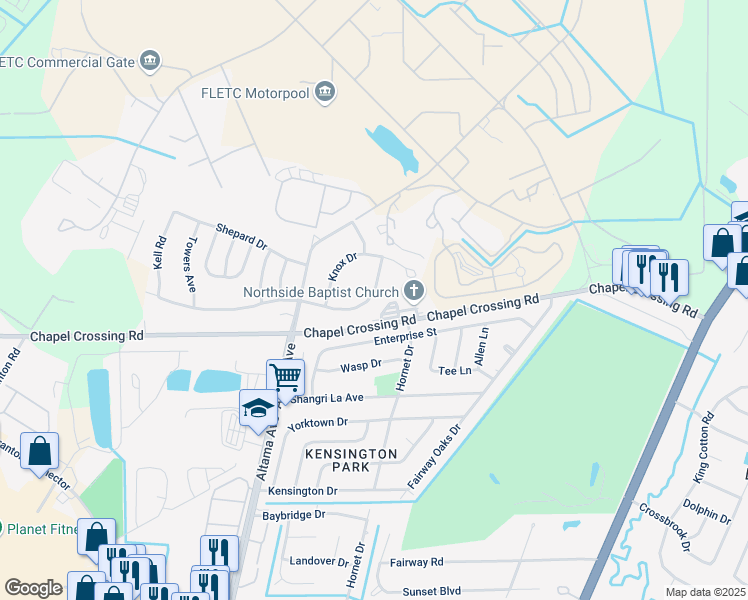 map of restaurants, bars, coffee shops, grocery stores, and more near 234 Armstrong Avenue in Brunswick