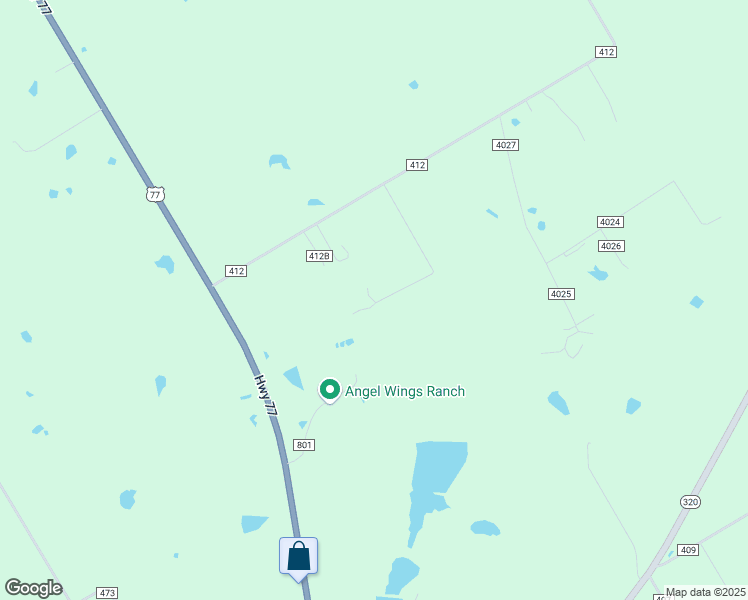map of restaurants, bars, coffee shops, grocery stores, and more near 104 County Road 412B in Lott