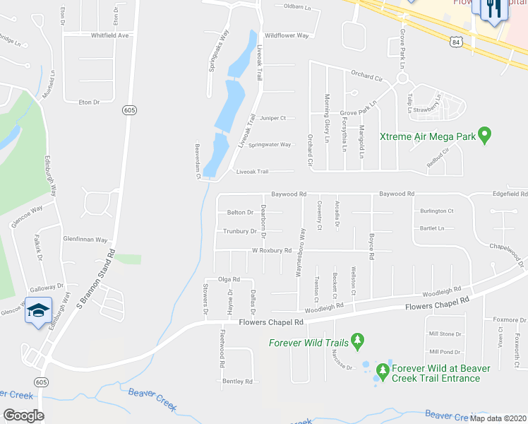 map of restaurants, bars, coffee shops, grocery stores, and more near 398 Dearborn Drive in Dothan