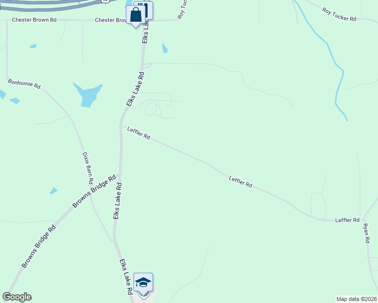 map of restaurants, bars, coffee shops, grocery stores, and more near 127-213 Leffler Rd in Hattiesburg