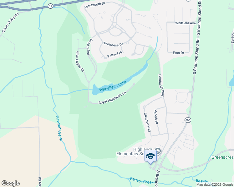 map of restaurants, bars, coffee shops, grocery stores, and more near 109 Royal Highlands Lane in Dothan