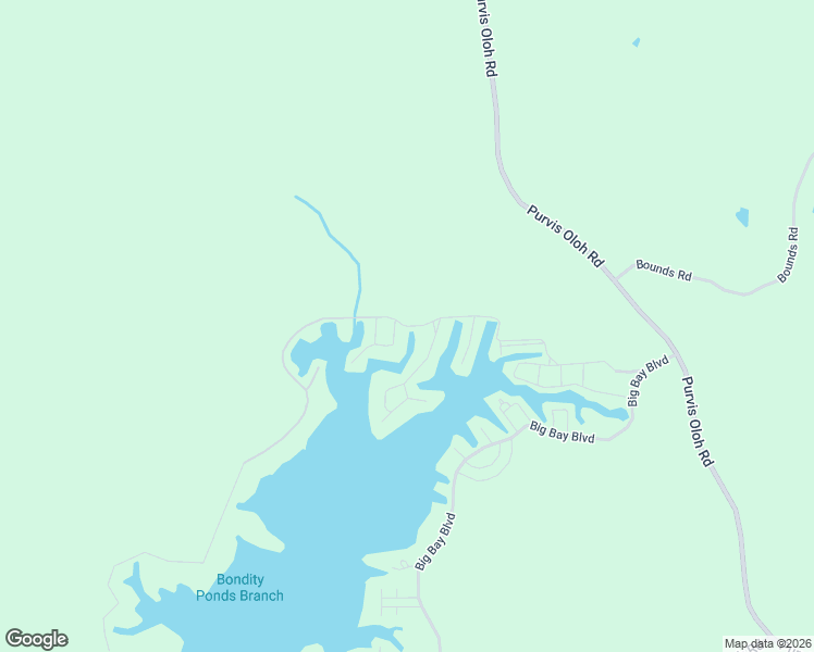 map of restaurants, bars, coffee shops, grocery stores, and more near West Big Bay Boulevard in Lamar County