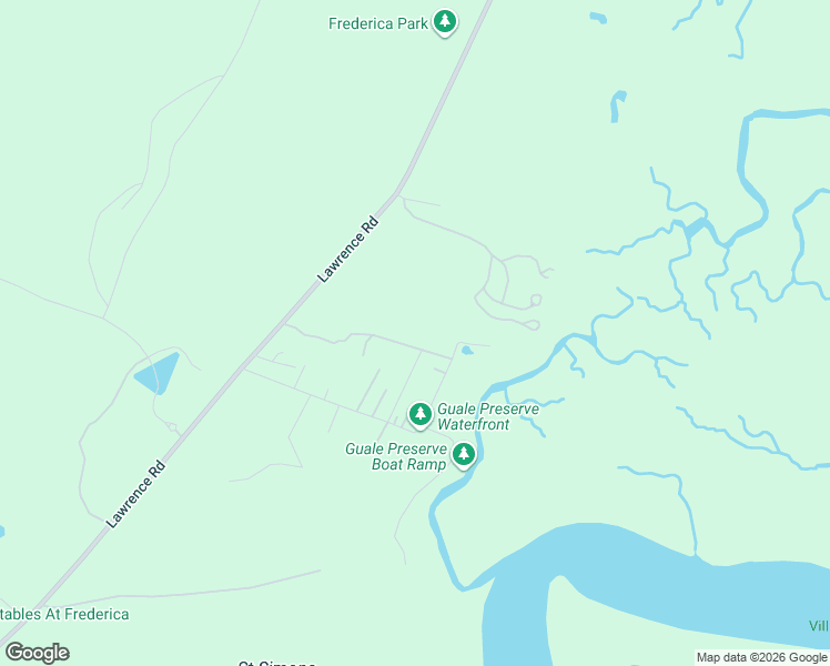 map of restaurants, bars, coffee shops, grocery stores, and more near 151 Burns Landing in St. Simons Island