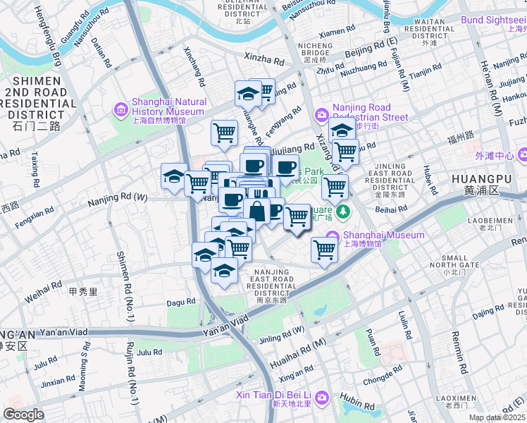 map of restaurants, bars, coffee shops, grocery stores, and more near in 