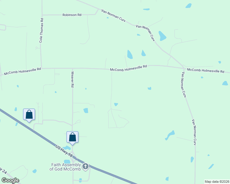map of restaurants, bars, coffee shops, grocery stores, and more near 2056 McComb Holmesville Road in McComb