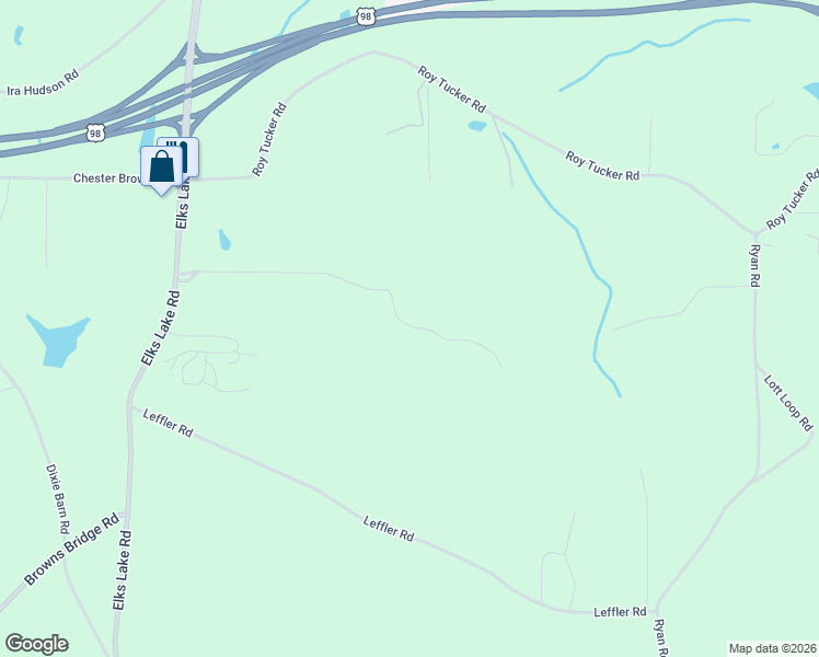 map of restaurants, bars, coffee shops, grocery stores, and more near Circle C Ranch Road in Hattiesburg