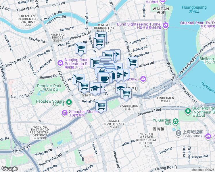 map of restaurants, bars, coffee shops, grocery stores, and more near in 