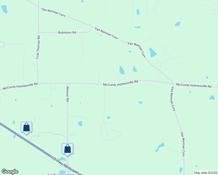 map of restaurants, bars, coffee shops, grocery stores, and more near 2068 McComb Holmesville Road in McComb
