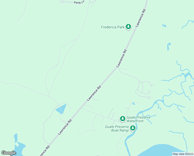 map of restaurants, bars, coffee shops, grocery stores, and more near 1490 Lawrence Road in Saint Simons Island