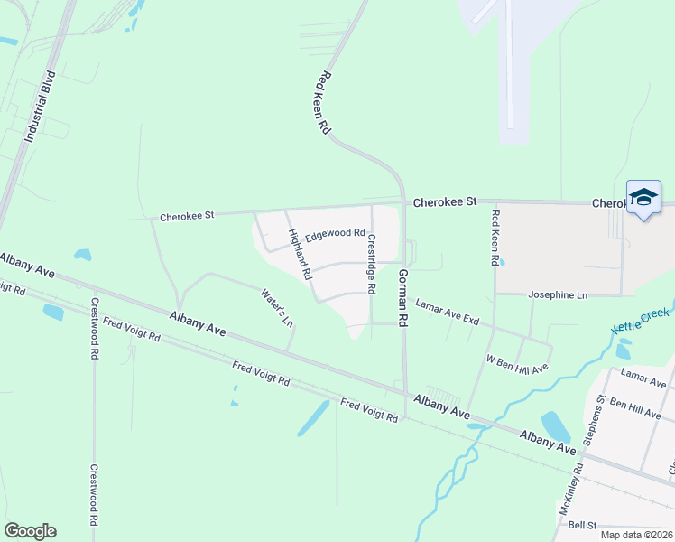 map of restaurants, bars, coffee shops, grocery stores, and more near 2877 Evergreen Road in Waycross