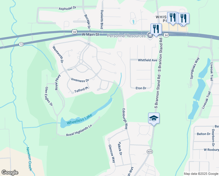 map of restaurants, bars, coffee shops, grocery stores, and more near 208 Stonehaven Court in Dothan