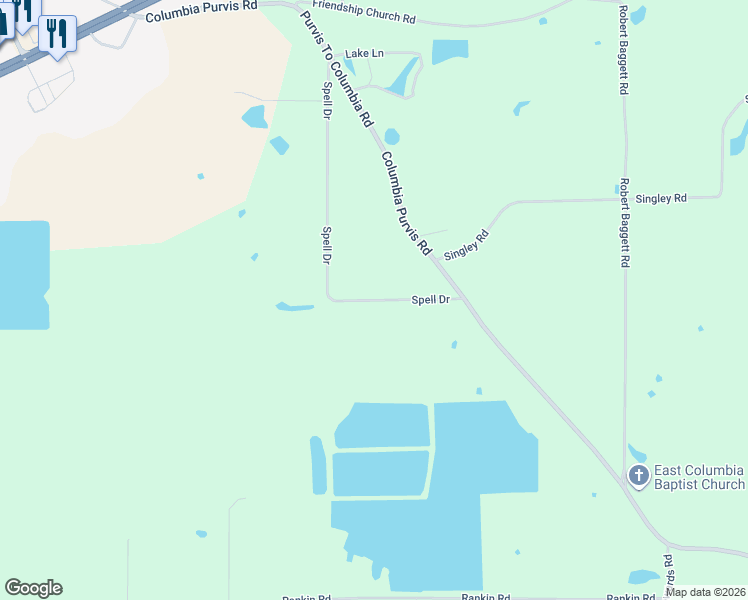 map of restaurants, bars, coffee shops, grocery stores, and more near 42 Spell Drive in Columbia