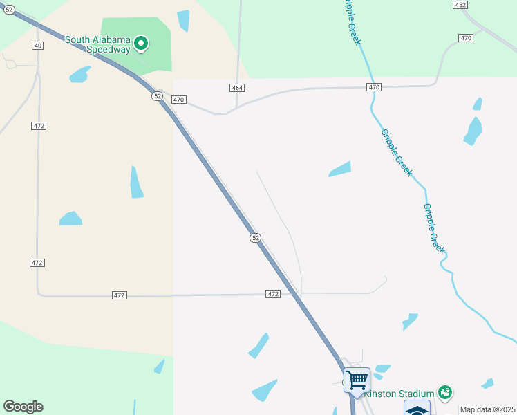 map of restaurants, bars, coffee shops, grocery stores, and more near 155 Martin Road in Kinston