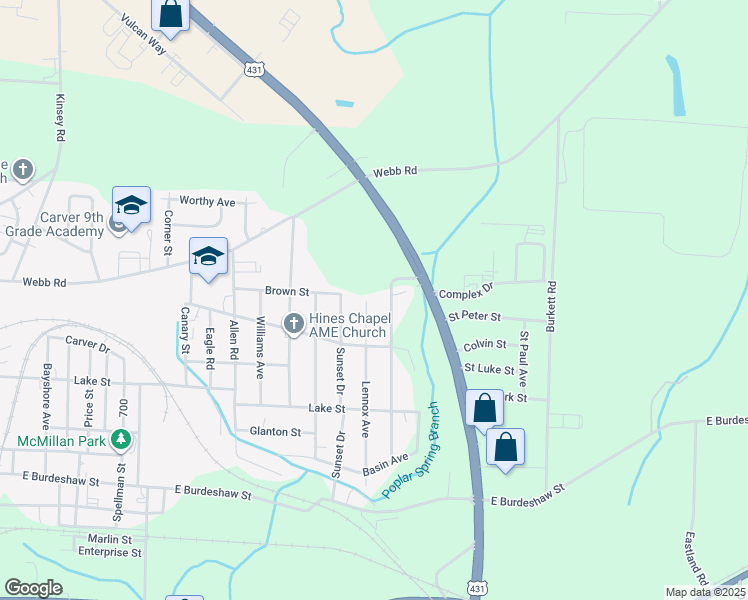 map of restaurants, bars, coffee shops, grocery stores, and more near 914 Lennox Avenue in Dothan
