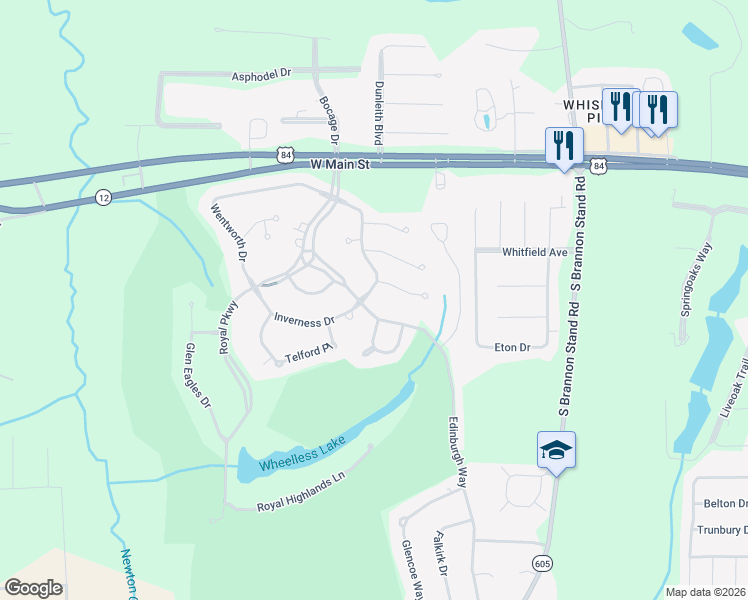 map of restaurants, bars, coffee shops, grocery stores, and more near 203 Edinburgh Way in Dothan