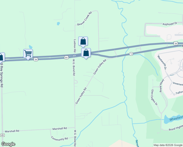 map of restaurants, bars, coffee shops, grocery stores, and more near 147-199 Green Valley Road in Dothan