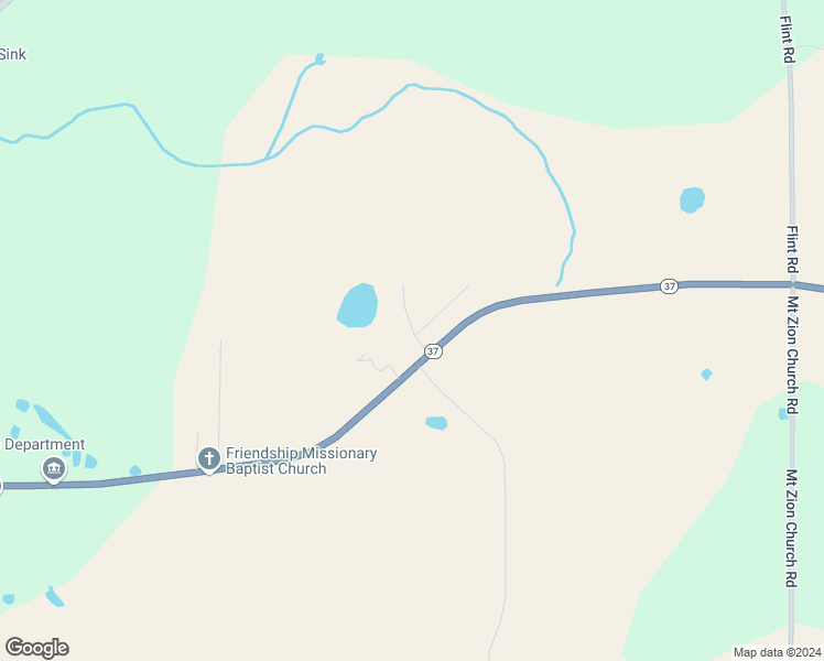 map of restaurants, bars, coffee shops, grocery stores, and more near Northpoint Drive in Camilla