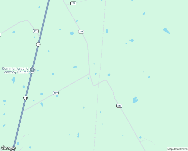 map of restaurants, bars, coffee shops, grocery stores, and more near County Road 283 in Kosse