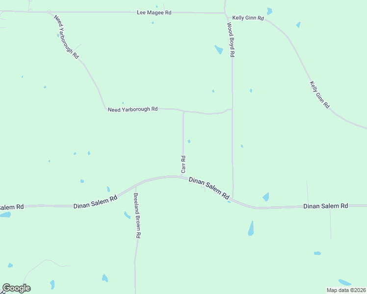 map of restaurants, bars, coffee shops, grocery stores, and more near Carr Road in Walthall County