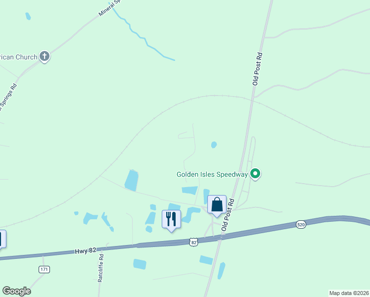 map of restaurants, bars, coffee shops, grocery stores, and more near 659 Auction Road in Brantley County