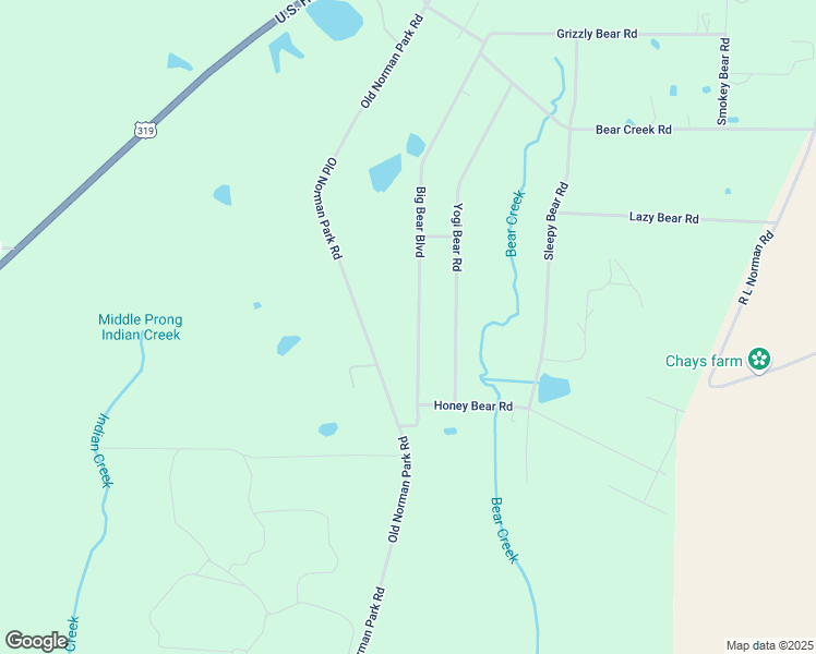 map of restaurants, bars, coffee shops, grocery stores, and more near 237 Big Bear Boulevard in Norman Park