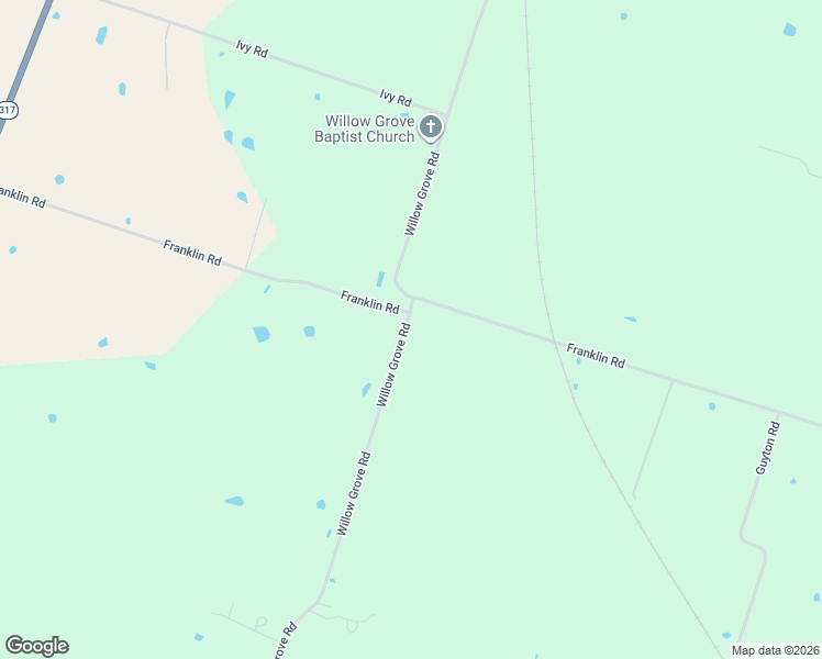 map of restaurants, bars, coffee shops, grocery stores, and more near 12668-13314 Willow Grove Road in Moody