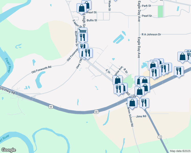 map of restaurants, bars, coffee shops, grocery stores, and more near 215 McDaniel Exn in Columbia