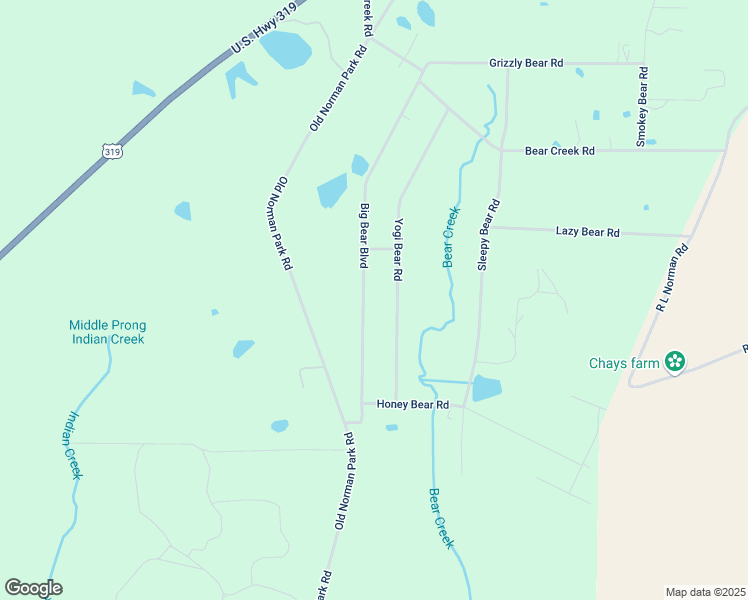 map of restaurants, bars, coffee shops, grocery stores, and more near 237 Big Bear Boulevard in Norman Park