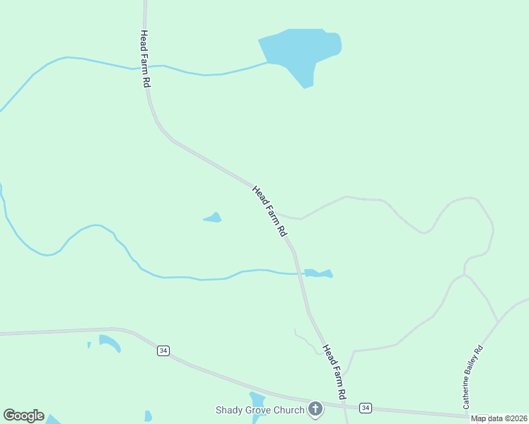 map of restaurants, bars, coffee shops, grocery stores, and more near 17387 Head Farm Road in Andalusia