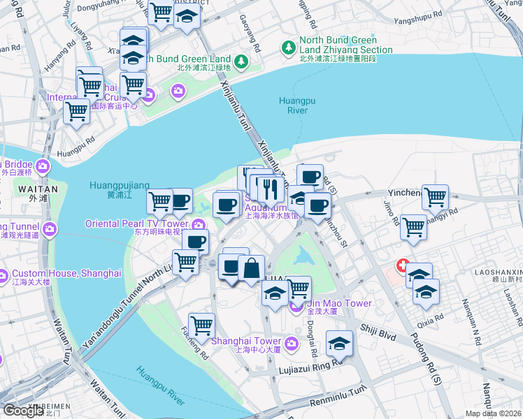 map of restaurants, bars, coffee shops, grocery stores, and more near in 