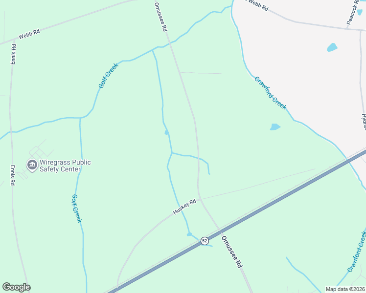 map of restaurants, bars, coffee shops, grocery stores, and more near 2833 Omussee Road in Dothan