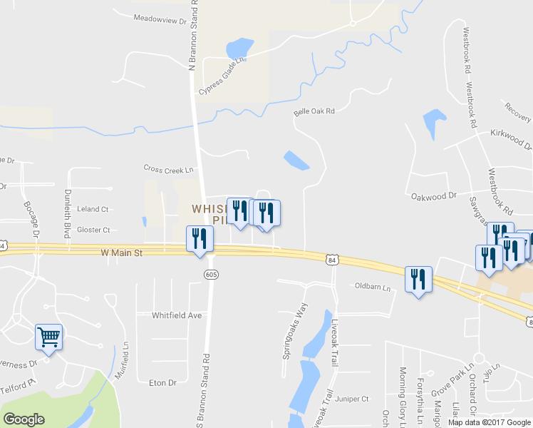 map of restaurants, bars, coffee shops, grocery stores, and more near 121 Chloe Ct in Dothan