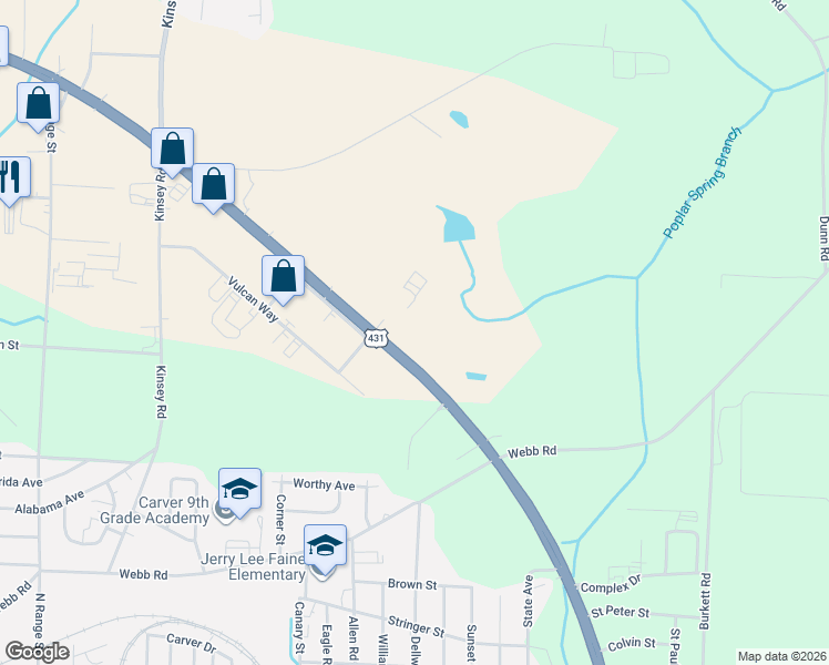 map of restaurants, bars, coffee shops, grocery stores, and more near 471 Ross Clark Circle in Dothan