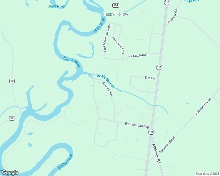 map of restaurants, bars, coffee shops, grocery stores, and more near 298 Sandy Loop in Hortense