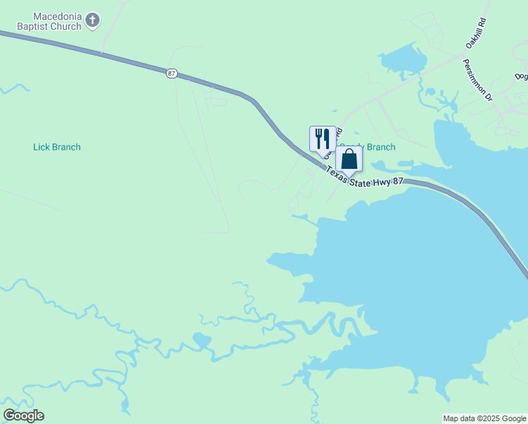 map of restaurants, bars, coffee shops, grocery stores, and more near 571 6 Mile Village in Hemphill