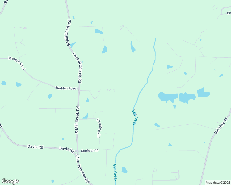 map of restaurants, bars, coffee shops, grocery stores, and more near 53 Central Church Road in Purvis