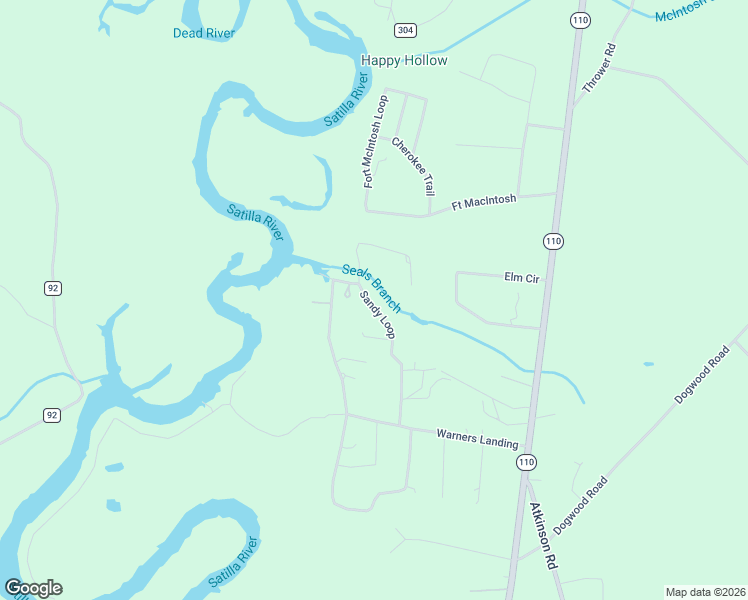 map of restaurants, bars, coffee shops, grocery stores, and more near 298 Sandy Loop in Hortense