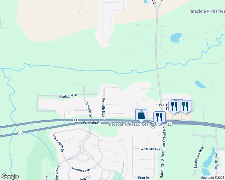 map of restaurants, bars, coffee shops, grocery stores, and more near 504 Dunleith Boulevard in Dothan