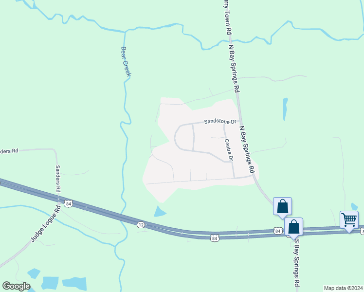 map of restaurants, bars, coffee shops, grocery stores, and more near 453 Sandstone Drive in Dothan