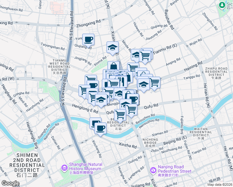 map of restaurants, bars, coffee shops, grocery stores, and more near in 