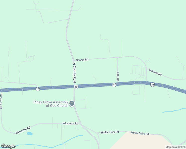 map of restaurants, bars, coffee shops, grocery stores, and more near 10824 U.S. 84 in Newton