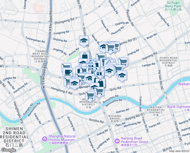 map of restaurants, bars, coffee shops, grocery stores, and more near in 