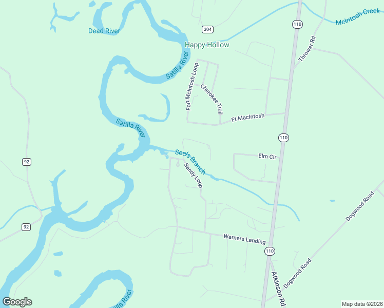 map of restaurants, bars, coffee shops, grocery stores, and more near Blueberry Drive in Hortense