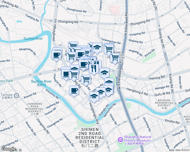 map of restaurants, bars, coffee shops, grocery stores, and more near in 