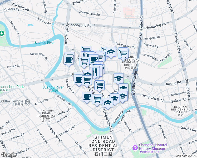 map of restaurants, bars, coffee shops, grocery stores, and more near in 