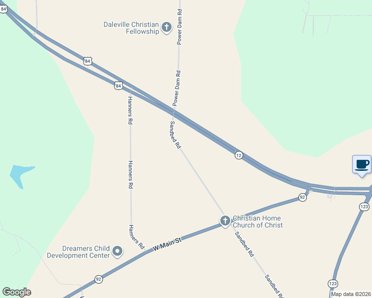 map of restaurants, bars, coffee shops, grocery stores, and more near 135 Sandbed Road in Newton