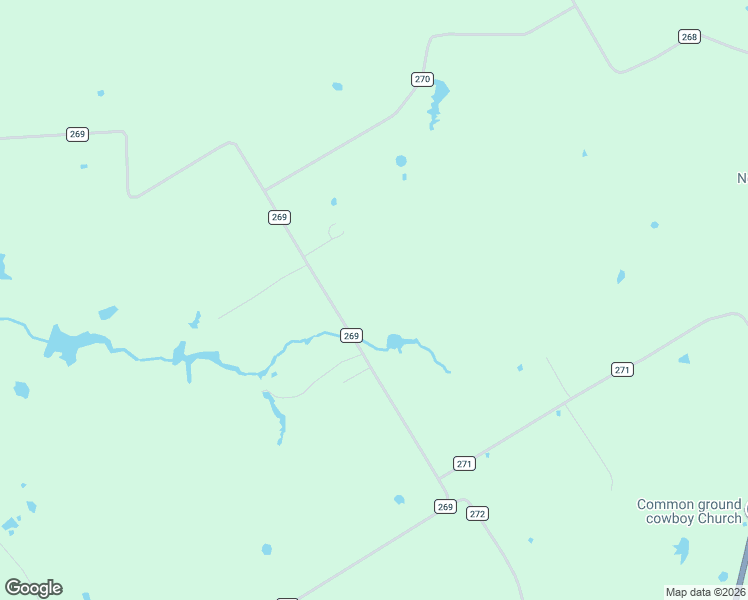 map of restaurants, bars, coffee shops, grocery stores, and more near 216 County Road 269 in Kosse