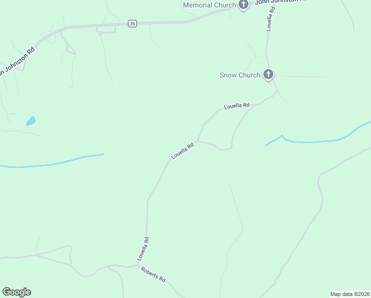 map of restaurants, bars, coffee shops, grocery stores, and more near Louella Road in McIntosh