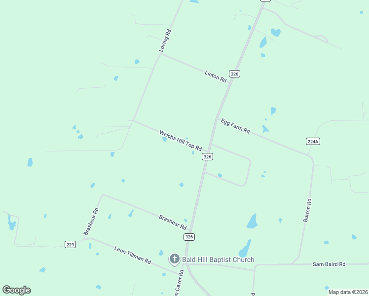 map of restaurants, bars, coffee shops, grocery stores, and more near 207 Welchs Hill Top Road in Lufkin