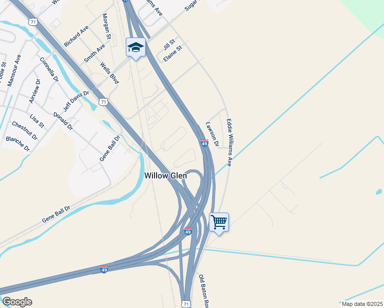 map of restaurants, bars, coffee shops, grocery stores, and more near 4325 Carlyle Loop in Alexandria
